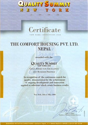 Certificate May 26,2008
